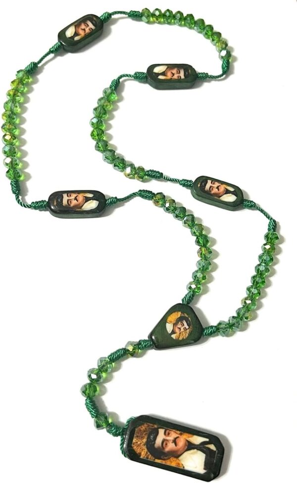 Jesus Malverde rosary necklace Rosario de Jesus Malverde