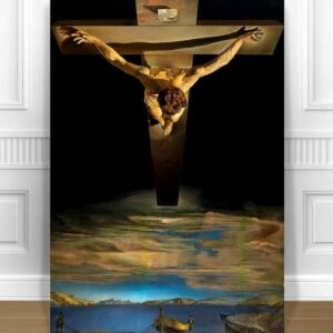 SALVADOR DALI CHRIST ON THE CROSS ST JOHN CANVAS PRINT Paintings Oil Painting Original Drawing Poster Photo Wall Art (8x12inch NO Framed)