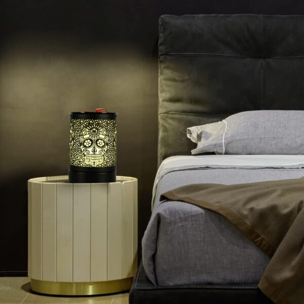 Skull Black Electric Fragrance Wax Melts Warmer Oil Melter Scented Tart Burner for Home Decor - Image 4