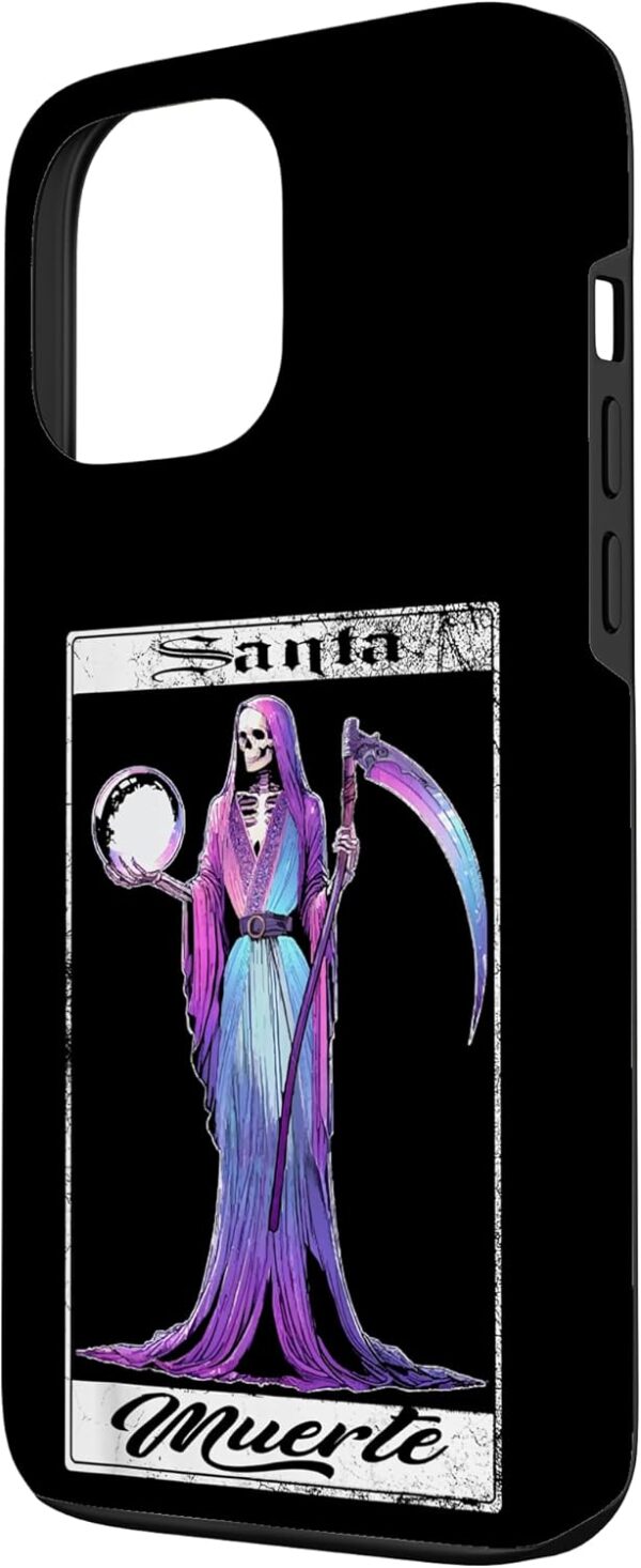 Vintage Santa Muertes Arts Magic Skulls La Catrina Case for iPhone 13 Pro Max - Image 2