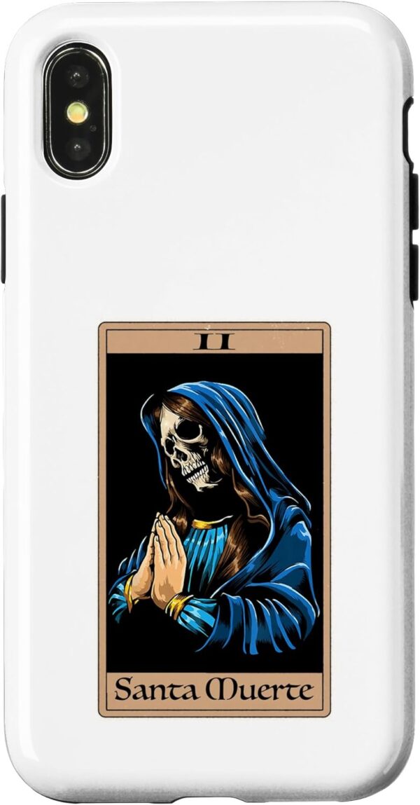iPhone X/XS Praying La Calavera Catrina - Santa Muertes Tarot Art Print Case
