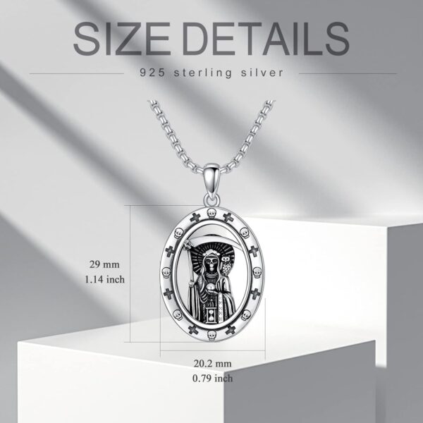 PELOVNY Hockey Aztec Lion Cross Necklace for Men 925 Sterling Silver Pendant Jewelry Gifts for Father Husband Brother - Image 6