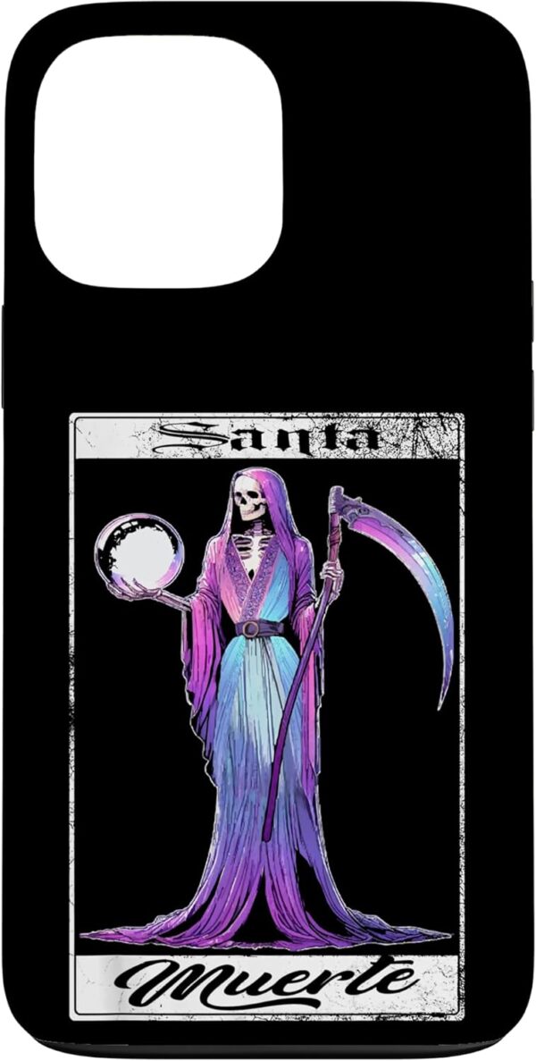 Vintage Santa Muertes Arts Magic Skulls La Catrina Case for iPhone 13 Pro Max