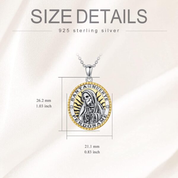 YAFEINI Saint Jude/Saint Jude/Jesus/Saint Benedict/St Michael Necklace 925 Sterling Silver Pendant Religious Protect Jewelry for Women Men - Image 5
