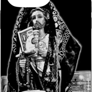 San Judas Tadeo - Jesus Malverde, Black and White Case for iPhone 14 Pro Max