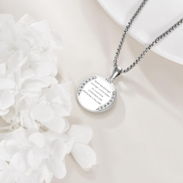 YFN Patron Saint Necklace Sterling Silver Amulet Medal Pendant Religious Protector Jewelry Gifts for Women Men - Image 3
