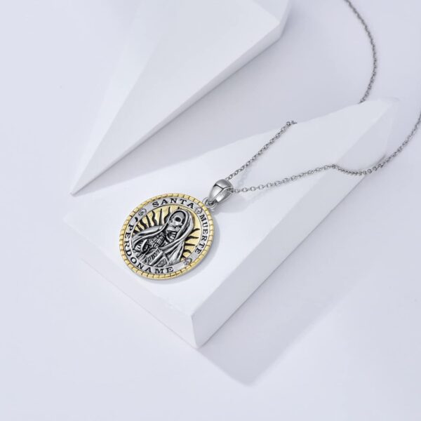 YAFEINI Saint Jude/Saint Jude/Jesus/Saint Benedict/St Michael Necklace 925 Sterling Silver Pendant Religious Protect Jewelry for Women Men - Image 4