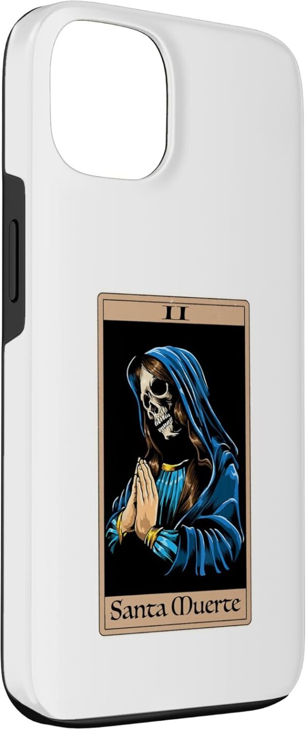 iPhone 13 Praying La Calavera Catrina - Santa Muertes Tarot Art Print Case - Image 3
