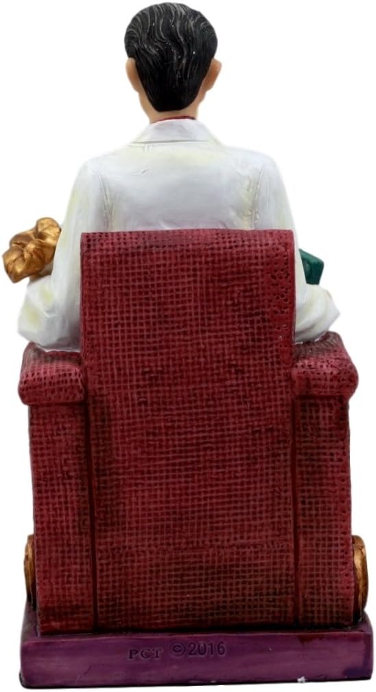Atlantic Collectibles Jesus Malverde Statue Angel of The Poor Sinaloa Religious Figurine Mexico Decor 6.25" Tall - Image 4