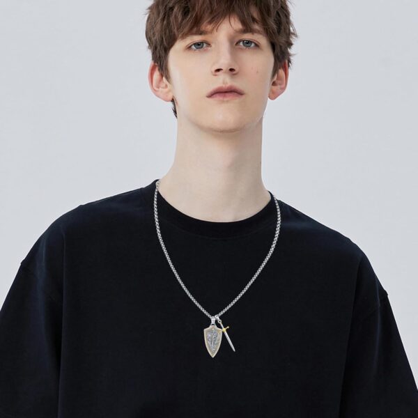 Gold Religious Necklace for Men Saint Michael/Christopher/Judas/Benedict/Joseph/Jude Pendant Religious Jewelry Gifts for Talisman Amulet - Image 5