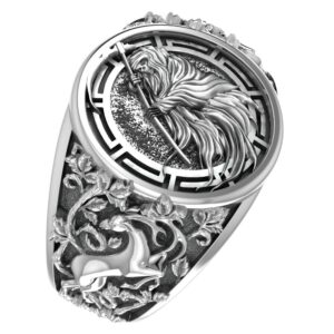 925 Sterling Silver Santa Muerte Ring Skull Jewelry Size 6-15