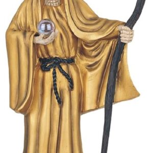 ICE ARMOR 12" H Gold Santa Muerte Holding Scythe Statue Our Lady of The Holy Death Figurine Religious Decoration, Multicolor (78GSC312.58G)