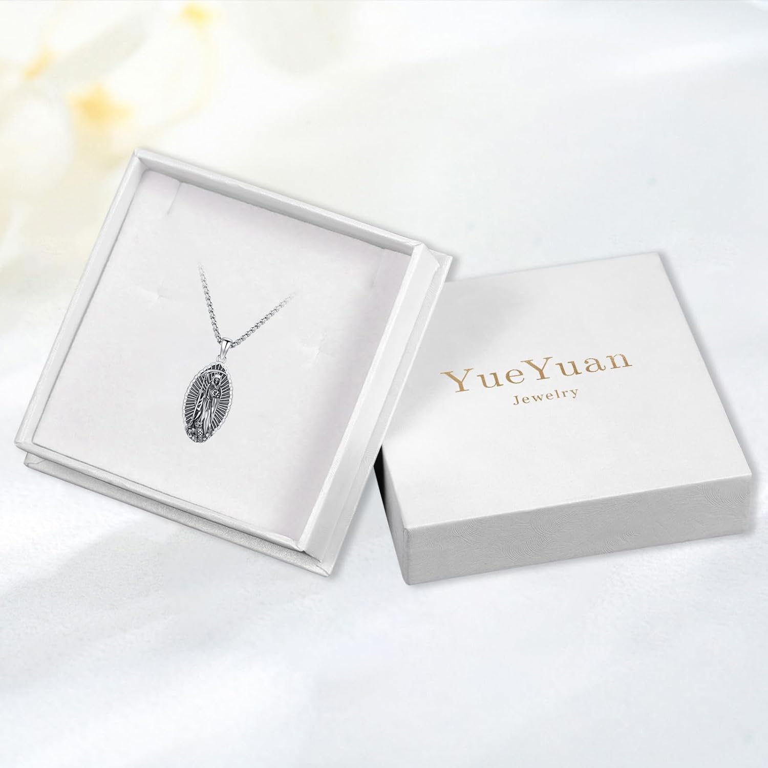 Santa Muerte Necklace 925 Sterling Silver Oxidation Grim Skull with Scythe Pendant Grim Reaper Necklace Skull Jewelry Gift for Men Halloween - Image 7