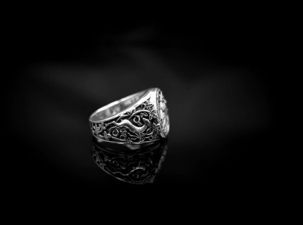 925 Sterling Silver Santa Muerte Ring Skull Jewelry Size 6-15 - Image 5
