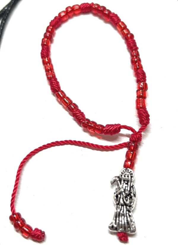 Santa Muerte scapular and matching bracelet. - Image 5