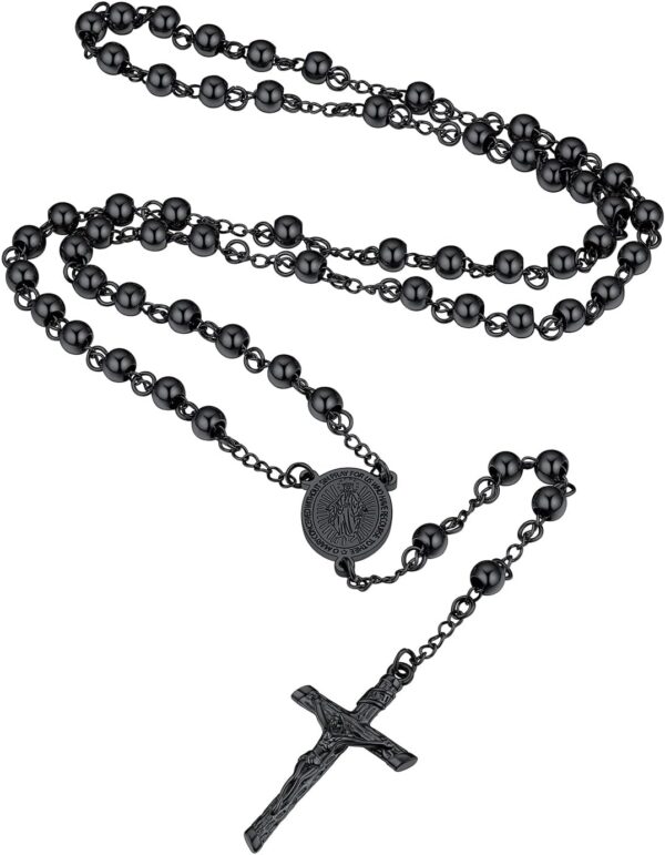 Supcare Rosary for Men Women Catholic Necklace Rosary Beads,Customized (with Gift Packing)