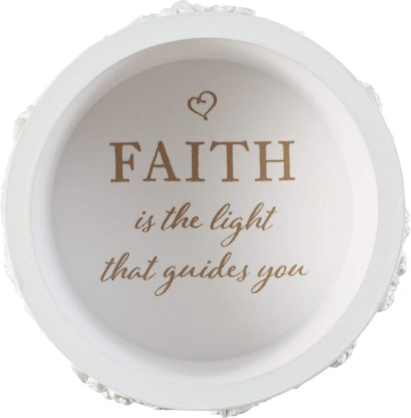 Precious Moments Rosary Box for Girls – Faith is The Light That Guides You – First Communion Gift with Pearl-Look Rosary – 202428 - Image 4
