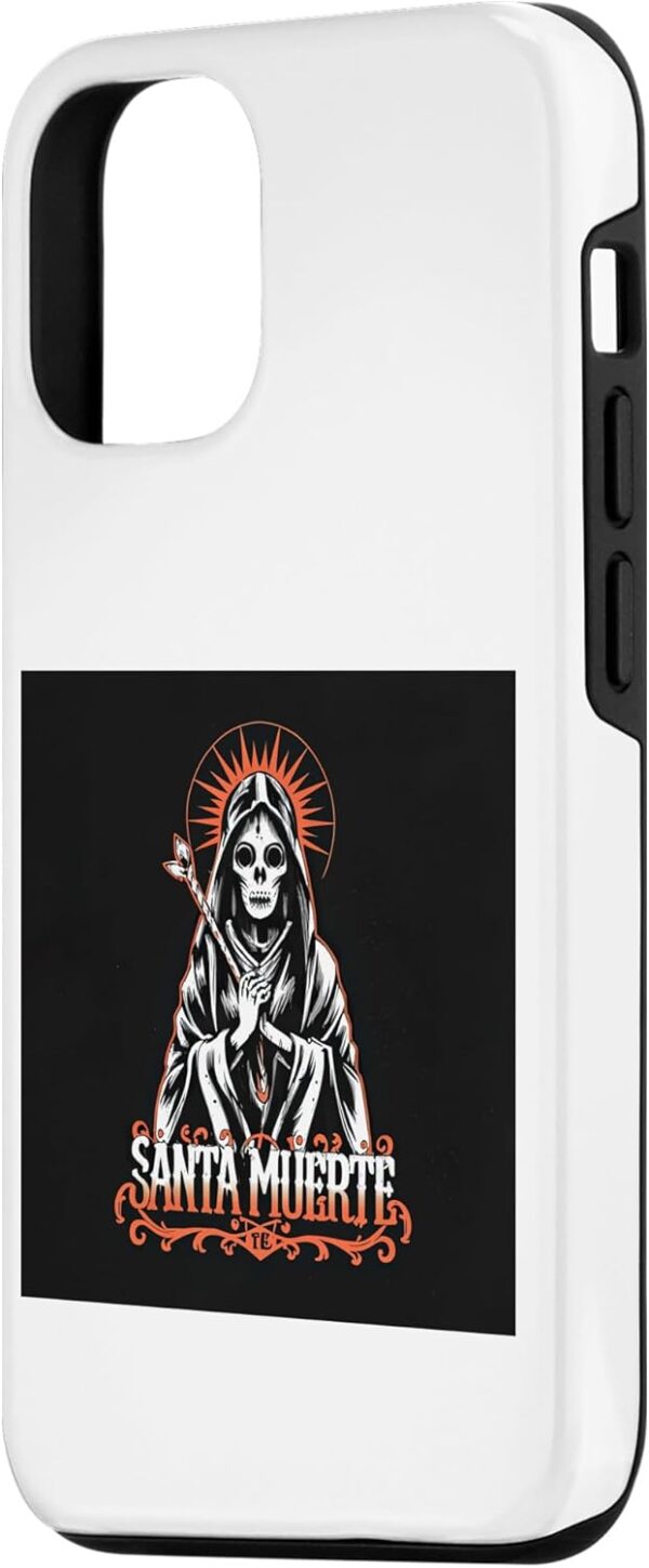 iPhone 12/12 Pro PATRON SAINT OF DEATH SANTA MUERTE MEXICAN FOLK HEALER ART Case - Image 2