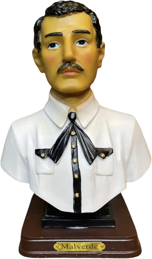 8 inch Busto de Estatua de Jesús Malverde Sinaloa Figura México Estatua Figure