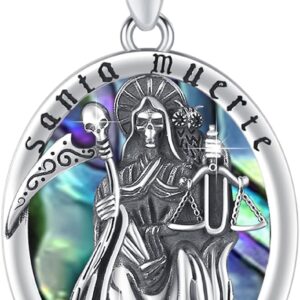 St Michael/St Christoper/St Sebastian/Guadalupe/Guardian Angel/Santa Muerte/Jude/Joseph Pendant Necklace for Men Women 925 Sterling Silver Catholic Religious Protector Amulets Necklaces