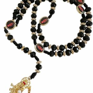 Santa Muerte Necklace Rosaries Beads Holy Death's Necklace Blessing Crafted Rosario de la santa muerte Prayer Gift For Men and Women