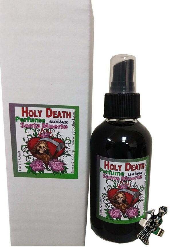 Victoria Rey Esoteric Body Perfume with Pheromones Holy Death"Santa Muerte" for Protection With Ring.