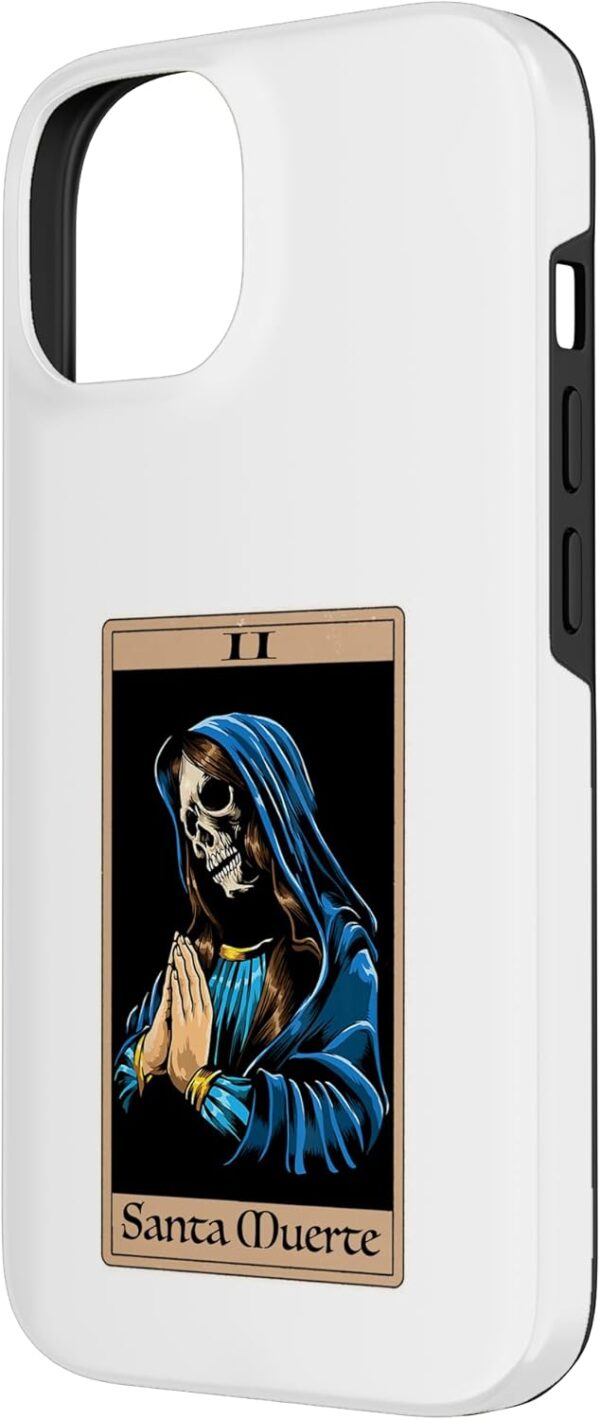 iPhone 14 Praying La Calavera Catrina - Santa Muertes Tarot Art Print Case - Image 2