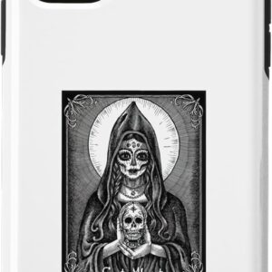 iPhone 11 SANTA MUERTE PATRON SAINT OF DEATH MEXICAN BLACK EDITION ART Case