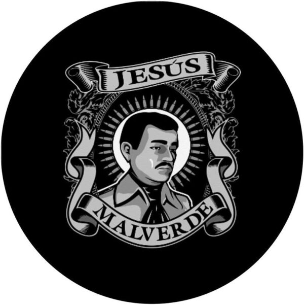 Jesus Malverde Mexican Hero Angel Of The Poor PopSockets PopGrip: Swappable Grip for Phones & Tablets - Image 3