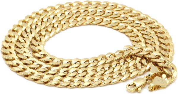 L & L Nation 14k Gold Plated on Brass Hip Hop Jesus Thorn Pendant w/ 6mm 24" Cuban Chain - Image 6