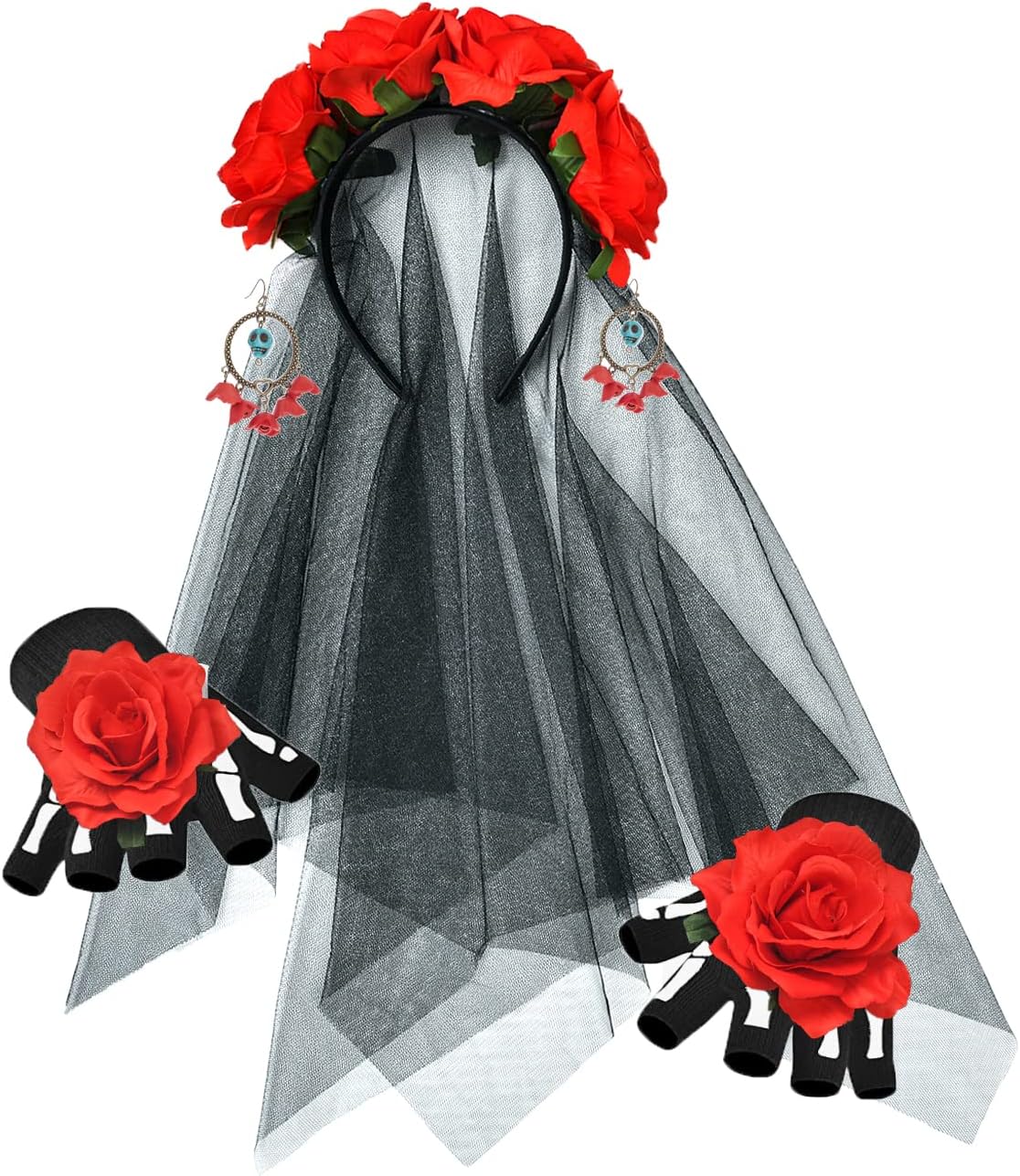 Flower Crown Headband Cinco De Mayo Party Costume Dia de Los Muertos Day of The Dead Headpiece NC12