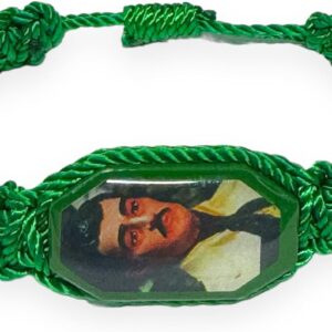 Gigi's Classy Kids Jesus Malverde Green Corded Adjustable Bracelet Women Men Pulsera Verde