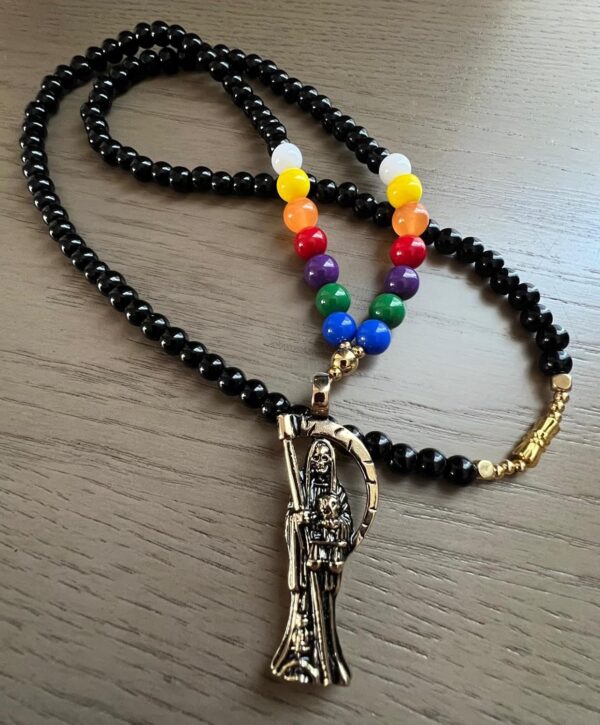 Chavarrieta Holy Death’s 7 powers rosary. Rosario 7 potencias de la Santa Muerte. - Image 5
