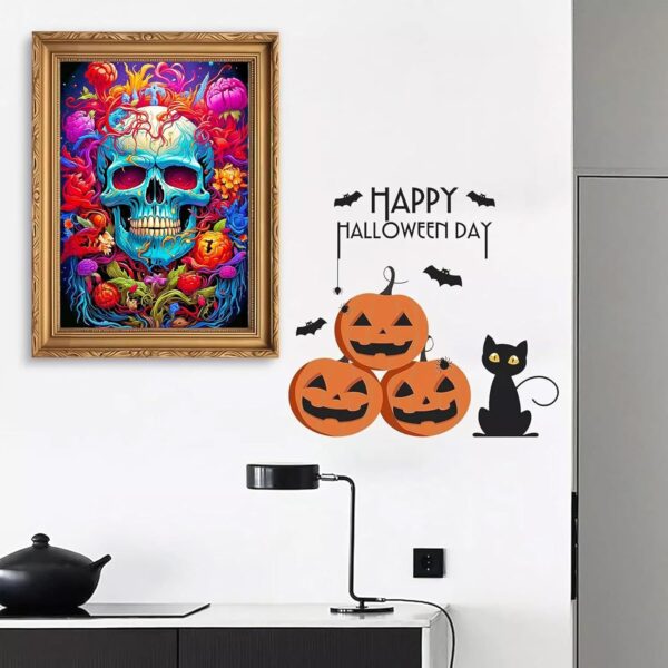 Imartful Skull Diamond Art Kits for Adults - Sugar Skull Diamond Painting Kit - Full Dill Skull Diamond Art Painting Kits - Craft Kits Diamond Painting for Wall Home Decor Sugar Skull Decor - Image 2