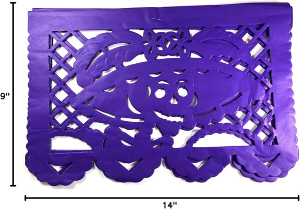 20 Frontales Pack Altar de Ofrendas Supplies Kit Dia de Muertos Day of The Dead Decoration Colorful Medium Size Tissue Paper Mexican Papel Picado Sheets. - Image 7