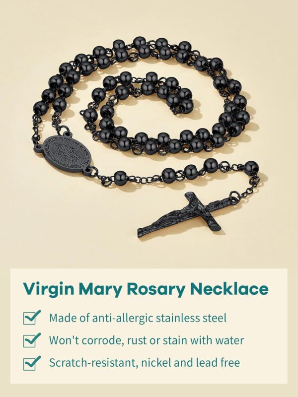 Supcare Rosary for Men Women Catholic Necklace Rosary Beads,Customized (with Gift Packing) - Image 9