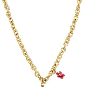 Betsey Johnson Womens Sugar Skull Pendant Necklace