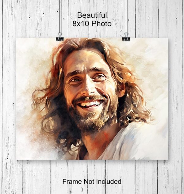 Jesus Christ Wall Decor Art - Christian Gifts for Women, Men - Inspirational Wall Decor - Religious Wall Art & Decor - spiritual Decor - Christianity God Wall Art - Jesus Poster - Jesus Wall Decor - Image 4