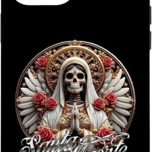 iPhone 12 Pro Max Santa Muerte Statue Design Praying Santa Muerte Case