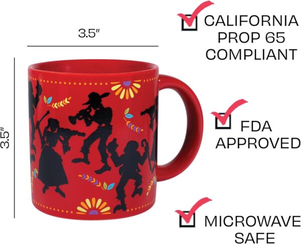 The Unemployed Philosophers Guild Day of the Dead Heat Transforming Mug - Hot Coffee Turns Shadows to Skeletons for Día de Muertos, Comes in Box, 12oz - Image 5