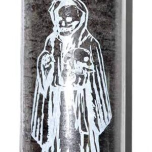 Holy Death (Santa Muerte) 7 Day Black Unscented Candle In Glass, 1 Count
