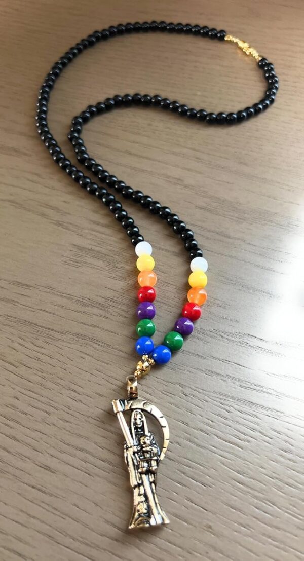 Chavarrieta Holy Death’s 7 powers rosary. Rosario 7 potencias de la Santa Muerte. - Image 6