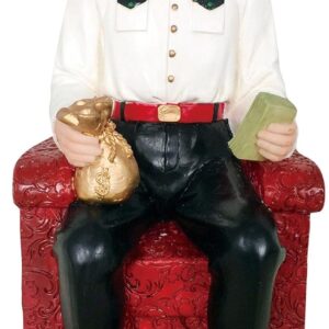 Jesus Malverde Estatua Jesus Malverde Statue Sitting Jesus(10 Inch)