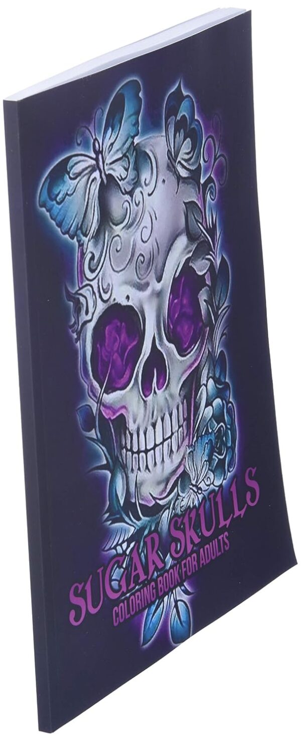 Sugar Skulls Coloring Book for Adults: 50 Plus Designs Inspired by Día de Los Muertos Skull Day of the Dead Easy Patterns for Anti-Stress and Relaxation Single-sided Pages Resist Bleed-Through - Image 2