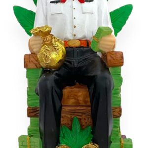 GCK 10 Inch Statue Bust of Jesus Malverde Sinaloa Figurine Mexico Imagen Estatua Figure