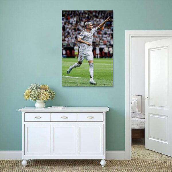 Famous Athletes Federico Valverde Poster Artworks Canvas Room Aesthetic Wall Art Prints Home Modern Decor Gifts 08x12inch(20x30cm) - Image 4