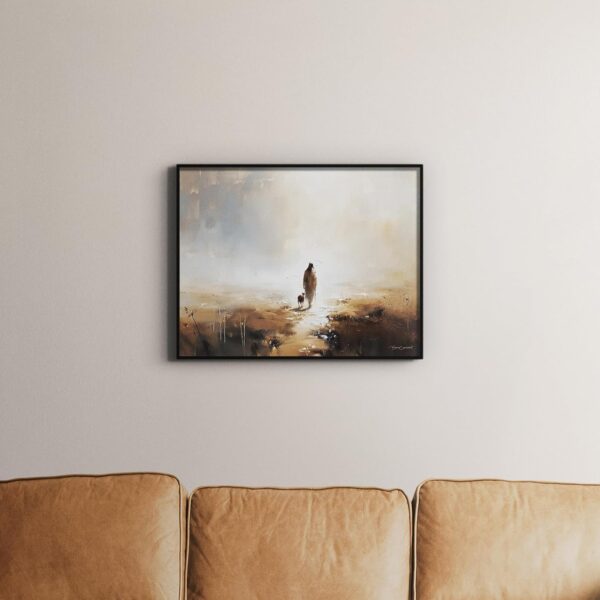 Westbird Jesus Wall Art Jesus Poster - Unframed 11x14 Print - Christian Wall Art, Jesus Pictures for Wall, Christian Posters - Jesus Leaves the 99 Sheep Wall Art, Jesus Painting, Jesus Wall Decor - Image 3