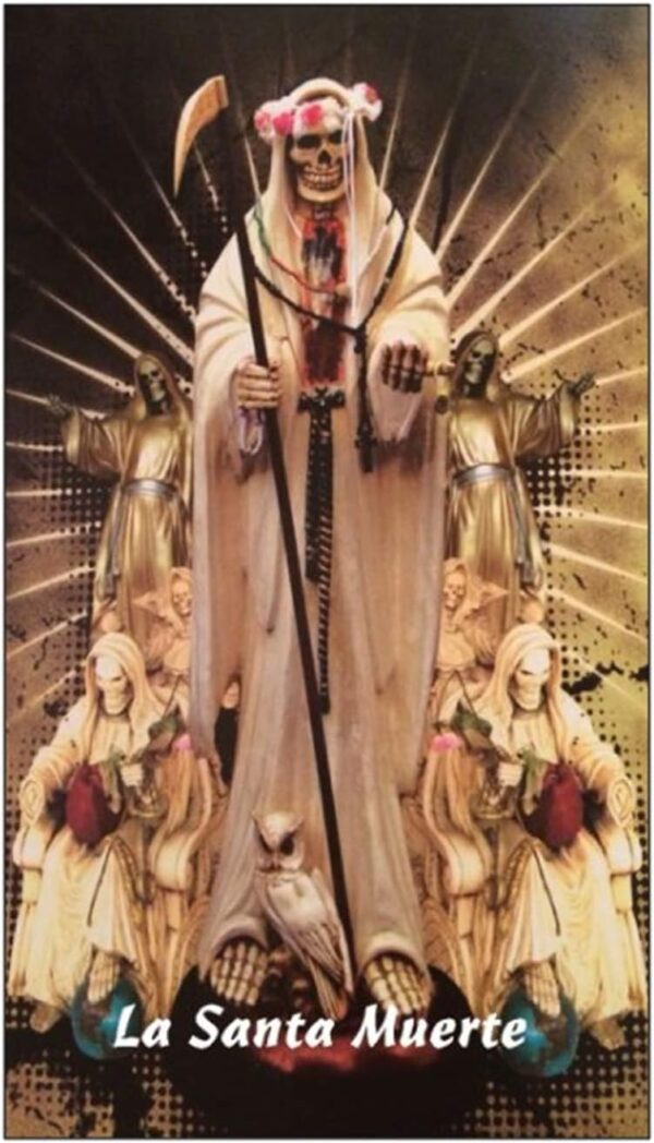 Oracion Diaria a La Santa Muerte La Calaca La Catrina Tarjeta de Bolsillo Laminada con Oracion