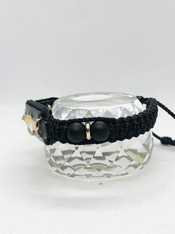 Santuario Jewelry Handmade Holy Death Black bracelet Santa Muerte 7 potencias pulsera reversible doble hecha a mano - Image 6