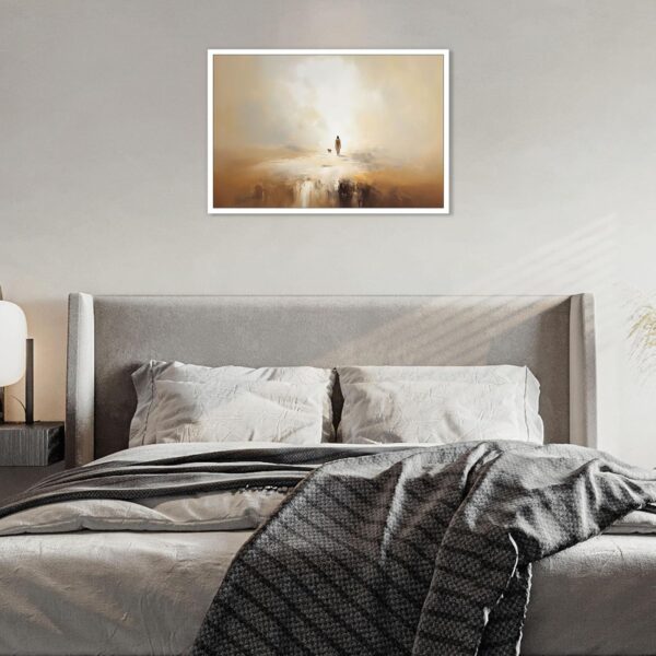 Jesus Leaves The 99, Parable of The Lost Sheep, Jesus Wall Art,Jesus and Lamb Canvas Wall Art,LDS Home Decor, Bible Horizontal Wall Art, Christian Faith Art Home Decor Print,Jesus Painting, Christian - Image 4